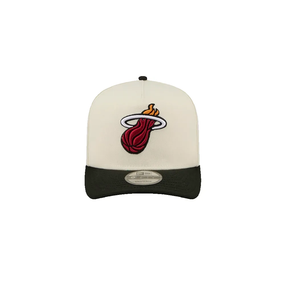 New Era Miami HEAT Logo Wordmark Snapback sold by Miami Heat Store