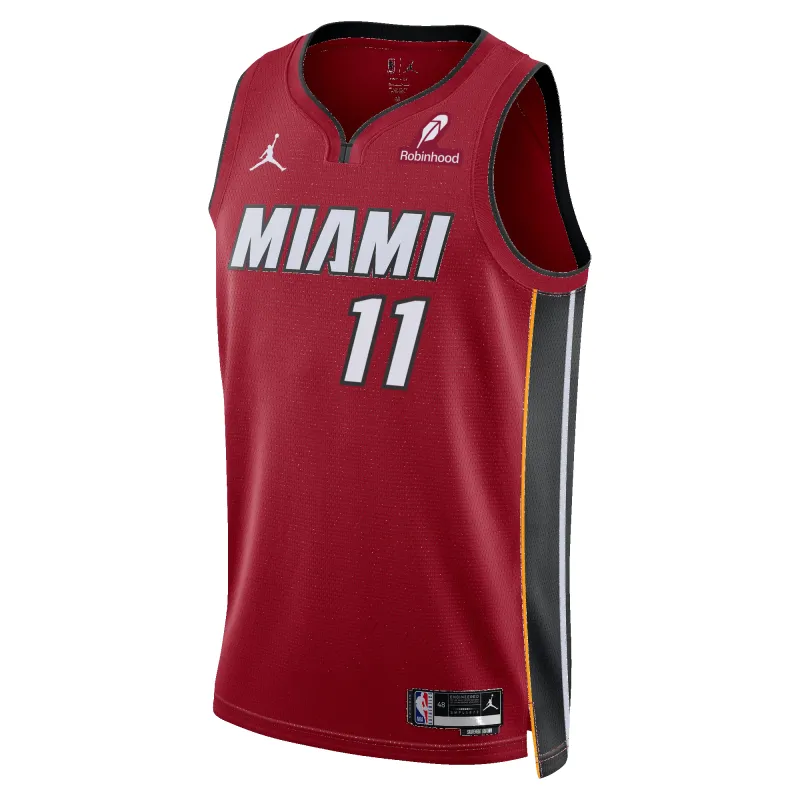 Klay Thompson Nike Jordan Brand Miami HEAT Statement Red Swingman Jersey made by Nike