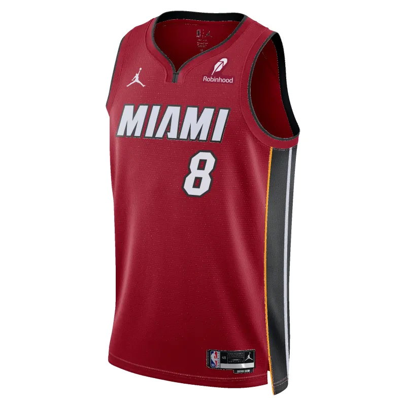Nick Richards Nike Jordan Brand Miami HEAT Statement Red Swingman Jersey made by Nike