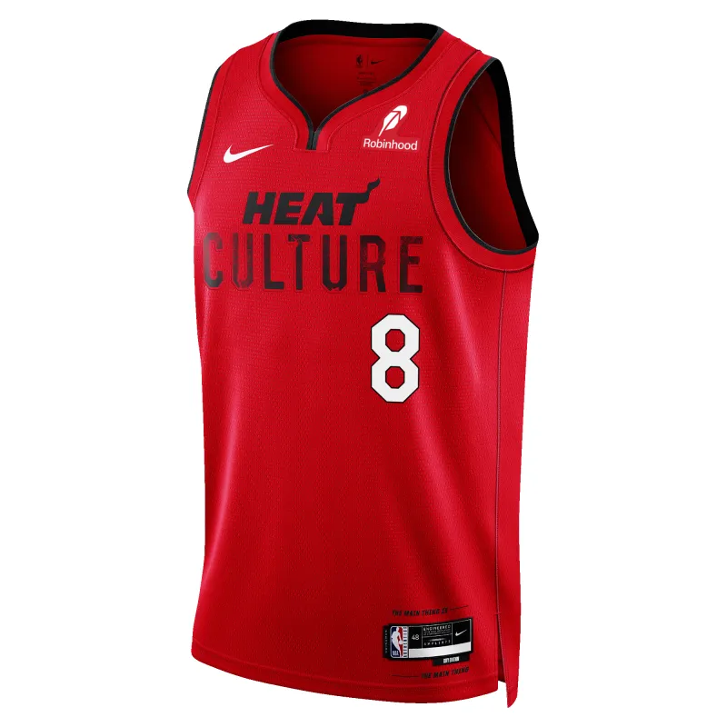 Nick Richards Nike HEAT Culture: Blood Red Swingman Jersey made by Nike