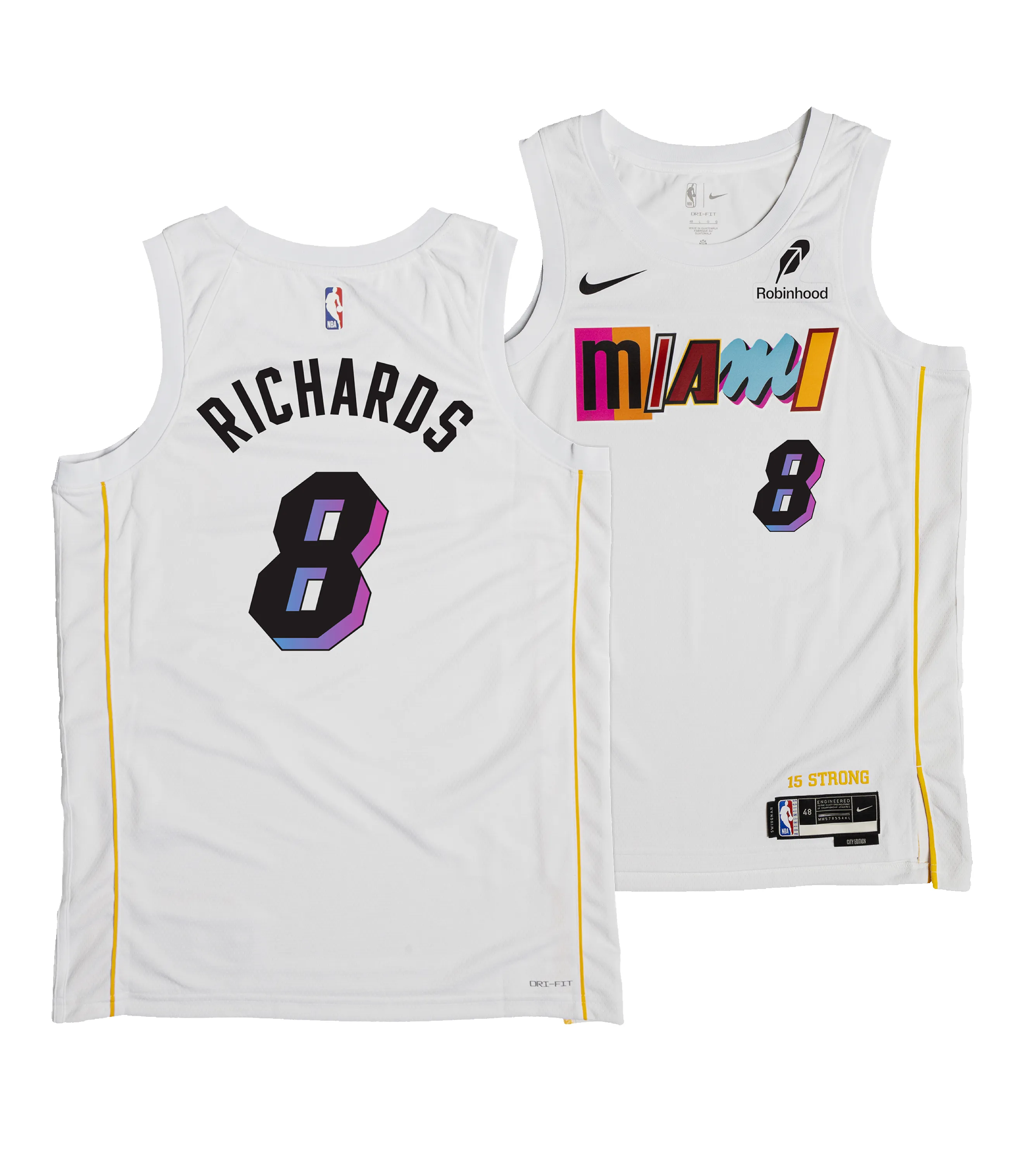Nick Richards Nike Miami Mashup Vol. 2 Swingman Jersey sold by Miami Heat Store product image thumbnail 3
