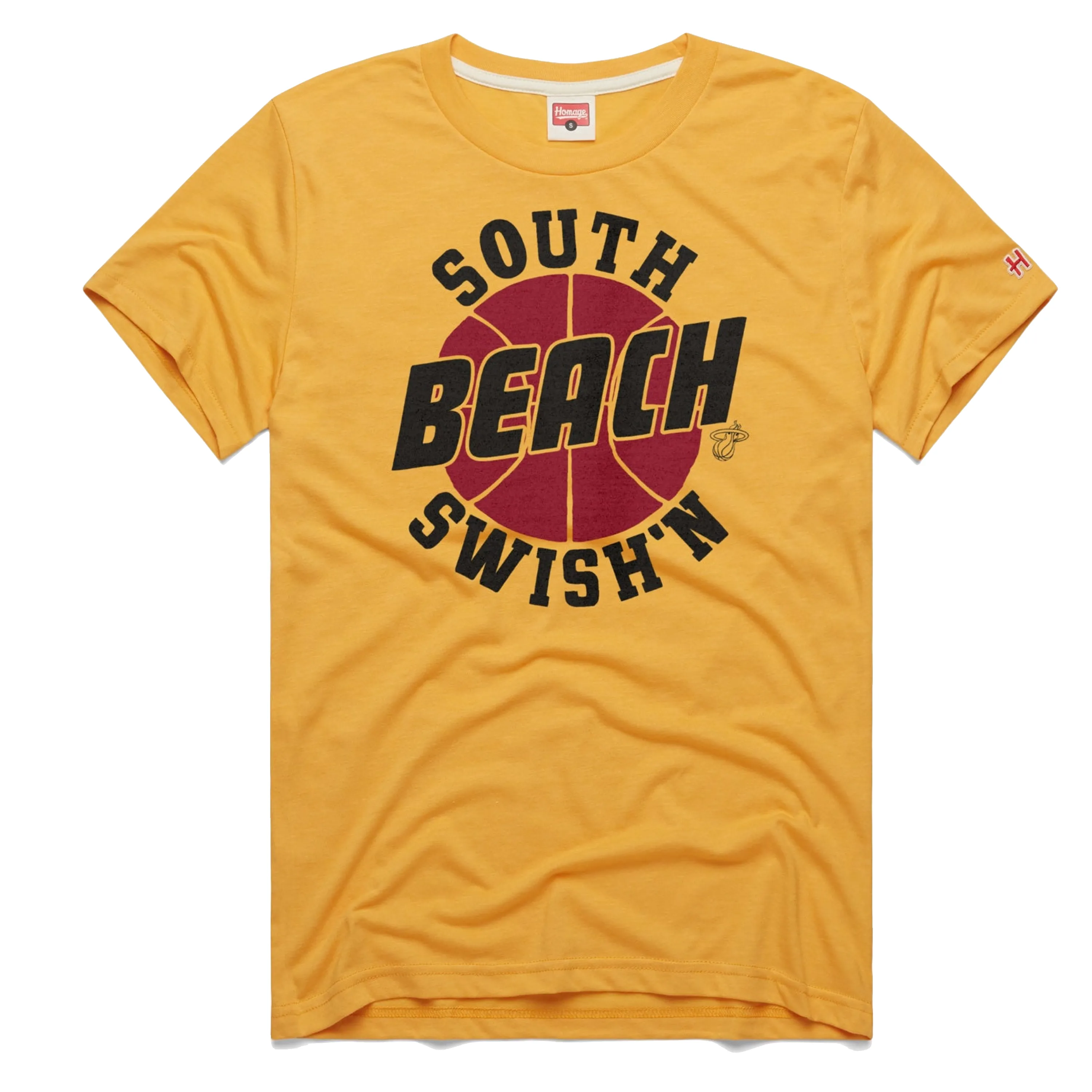 Homage Miami HEAT South Beach Swish'n Tee sold by Miami Heat Store