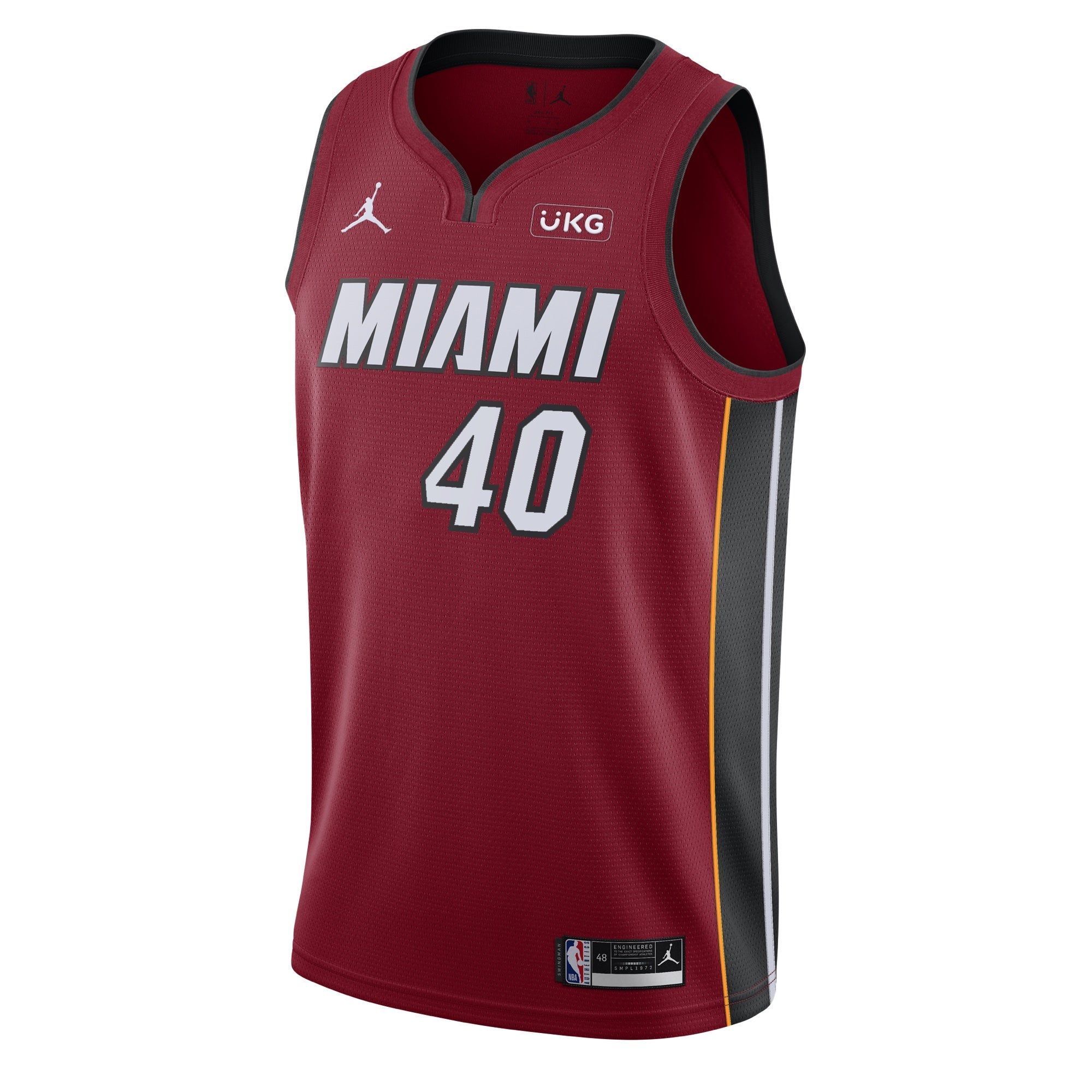 Udonis Haslem Nike Jordan Brand Statement Red Swingman Jersey sold by Miami Heat Store