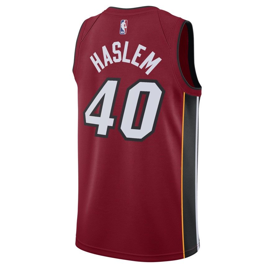 Udonis Haslem Nike Jordan Brand Statement Red Swingman Jersey sold by Miami Heat Store product image thumbnail 2
