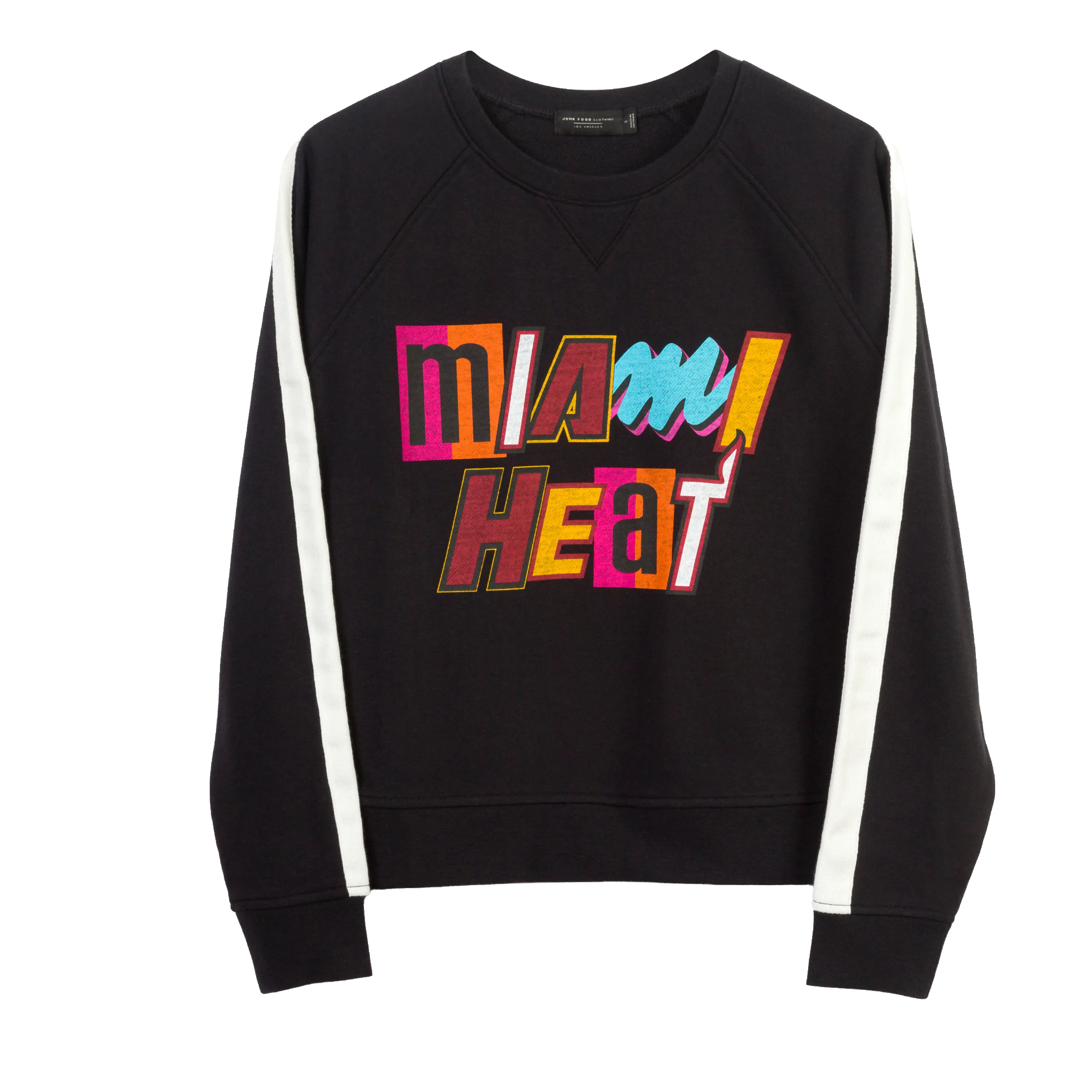 Junk Food Miami HEAT Overtime Mashup Women's Crewneck sold by Miami Heat Store