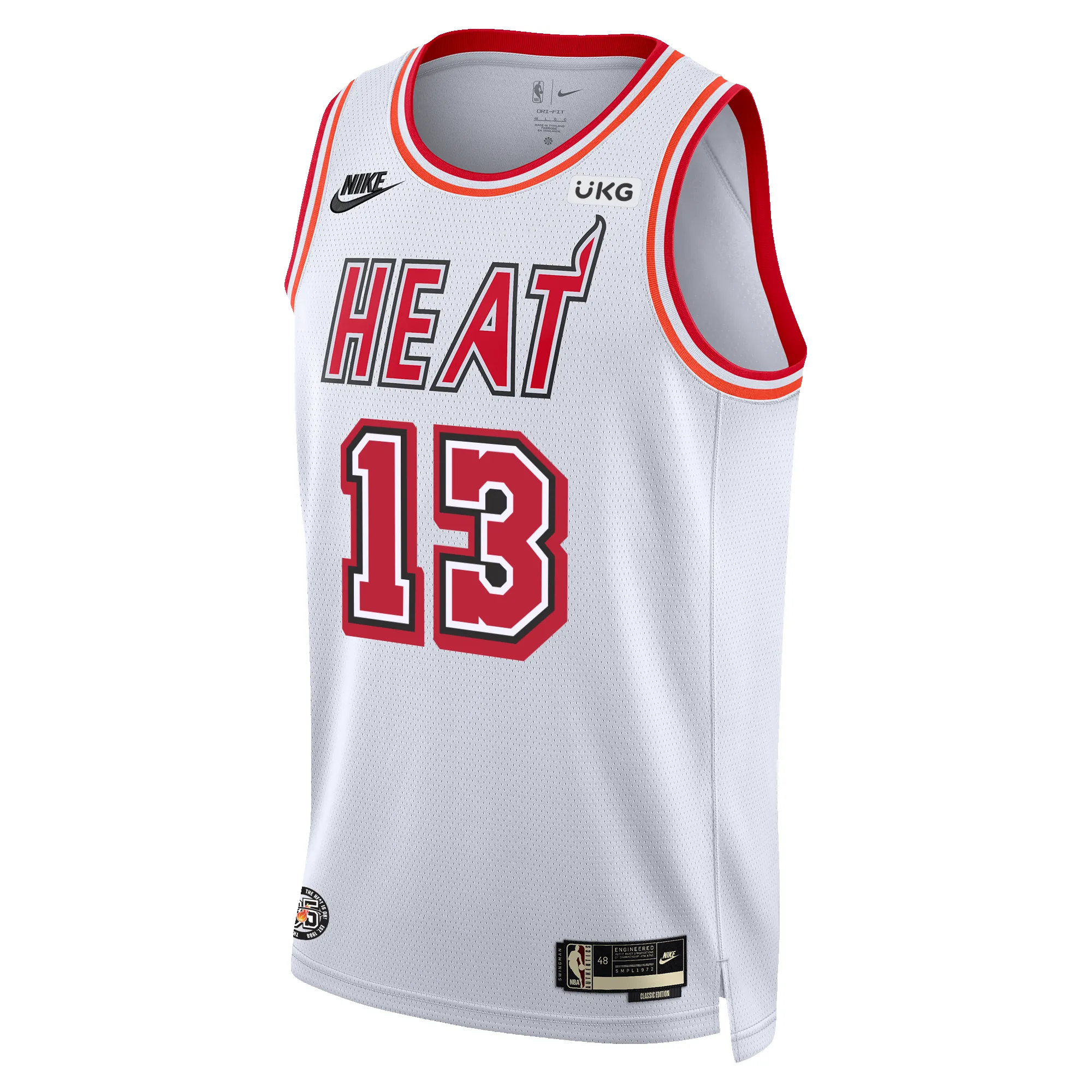 Bam Adebayo Nike Classic Edition Youth Swingman Jersey sold by Miami Heat Store