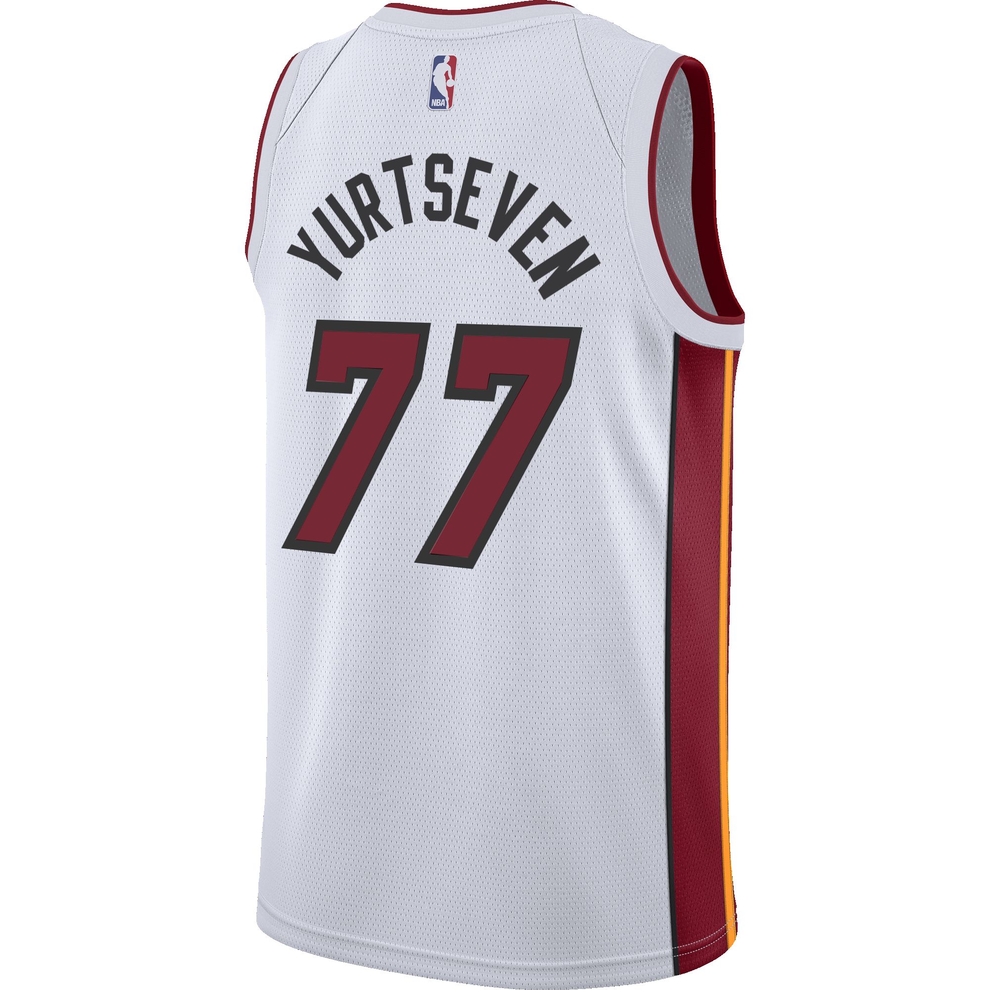Ӧmer Yurtseven Nike Association White Youth Swingman Jersey sold by Miami Heat Store product image thumbnail 2