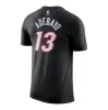 Bam Adebayo NIKE Miami HEAT Icon Black Name & Number Tee sold by Miami Heat Store