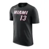 Bam Adebayo NIKE Miami HEAT Icon Black Name & Number Tee sold by Miami Heat Store