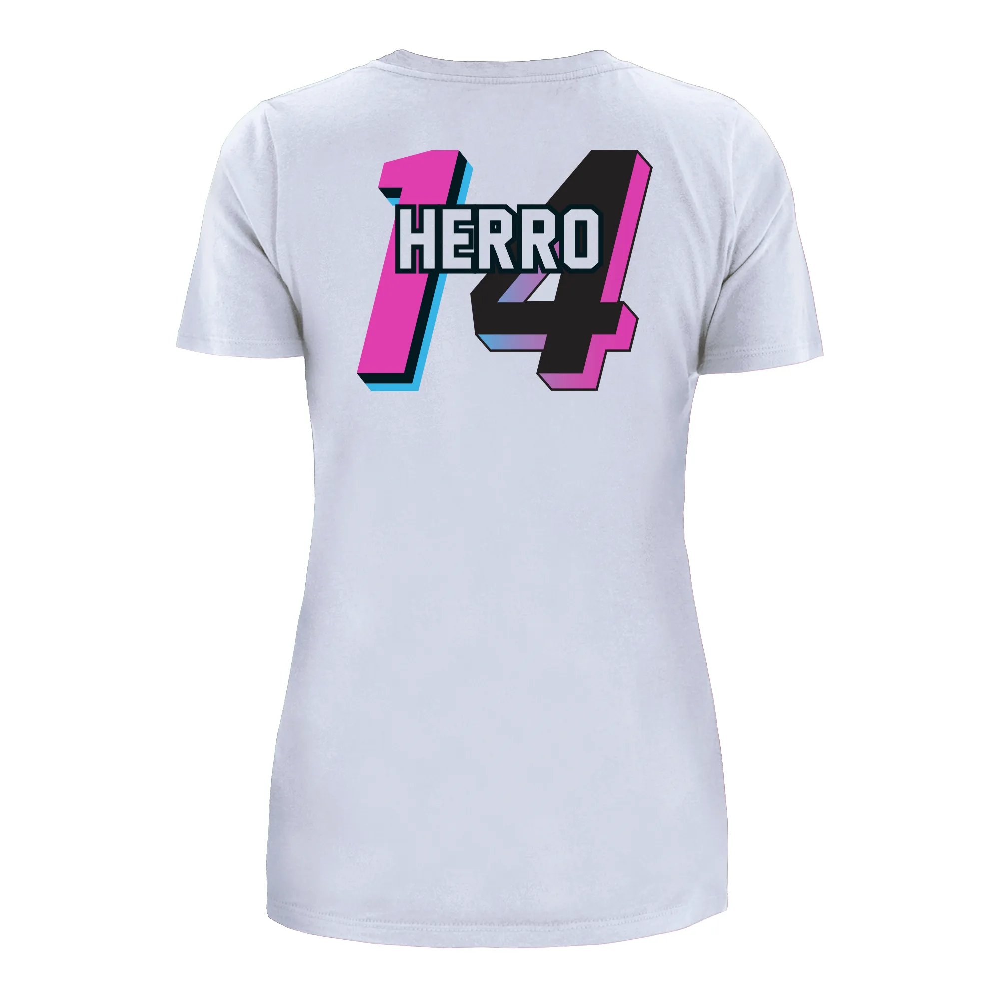 Tyler Herro New Era Miami Mashup Vol. 2 Women's Name & Number Tee sold by Miami Heat Store