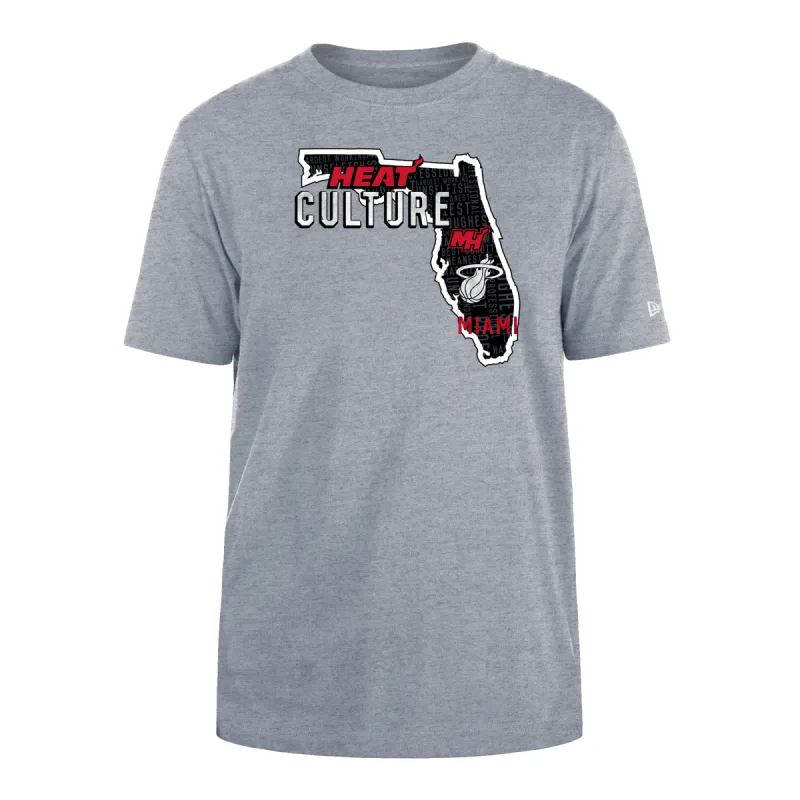 New Era HEAT Culture State Tee sold by Miami Heat Store