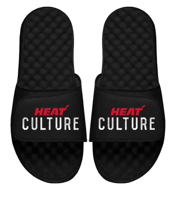 Islide HEAT Culture Wordmark Sandals sold by Miami Heat Store
