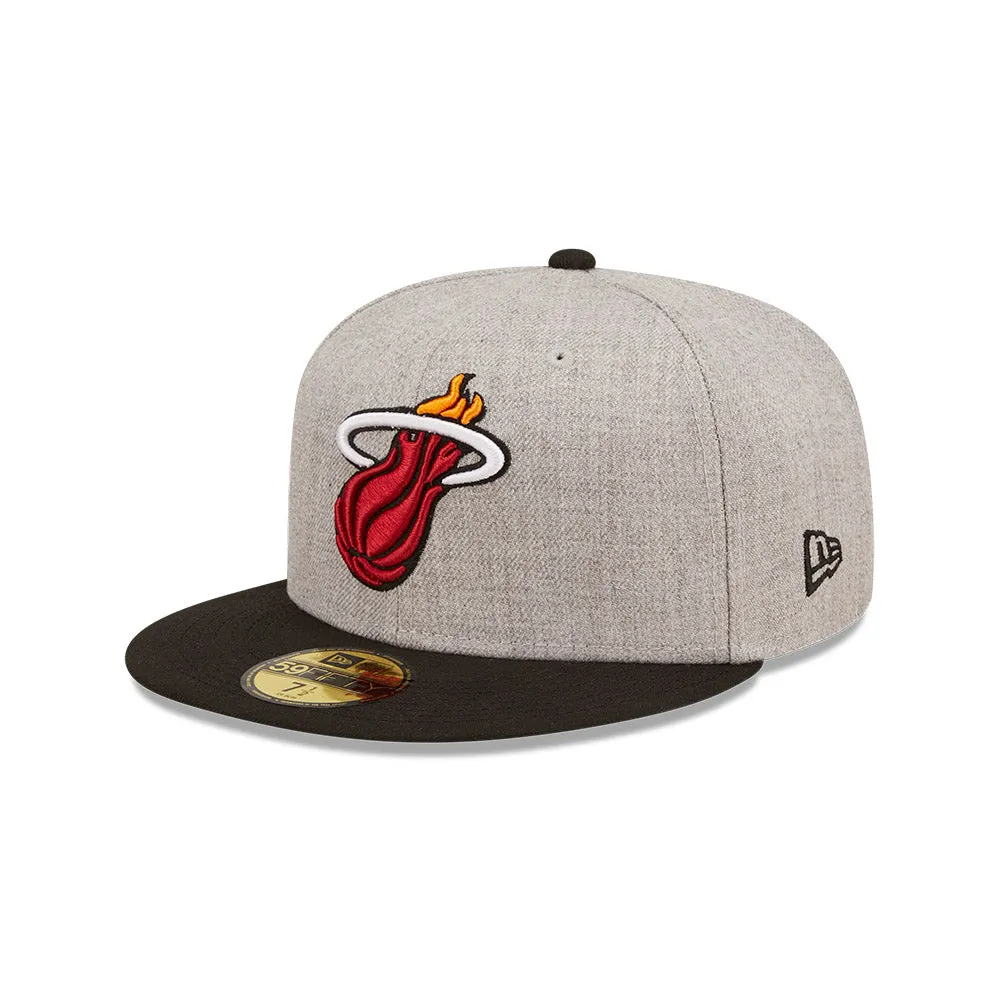 New Era Miami HEAT Heather Patch Fitted sold by Miami Heat Store product image thumbnail 4