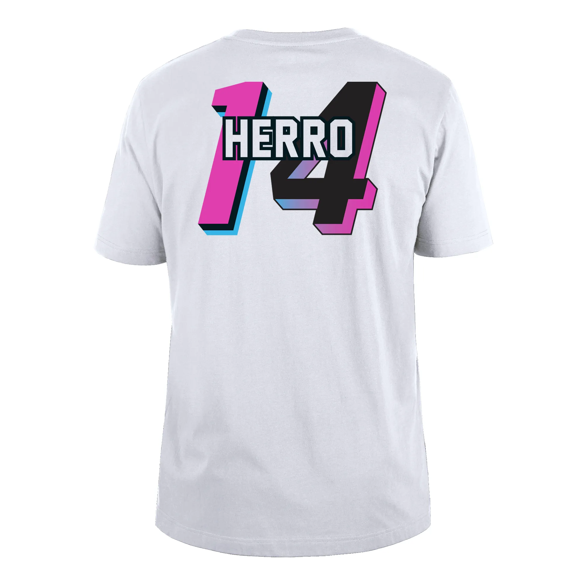 Tyler Herro New Era Miami Mashup Vol. 2 Name & Number Tee sold by Miami Heat Store
