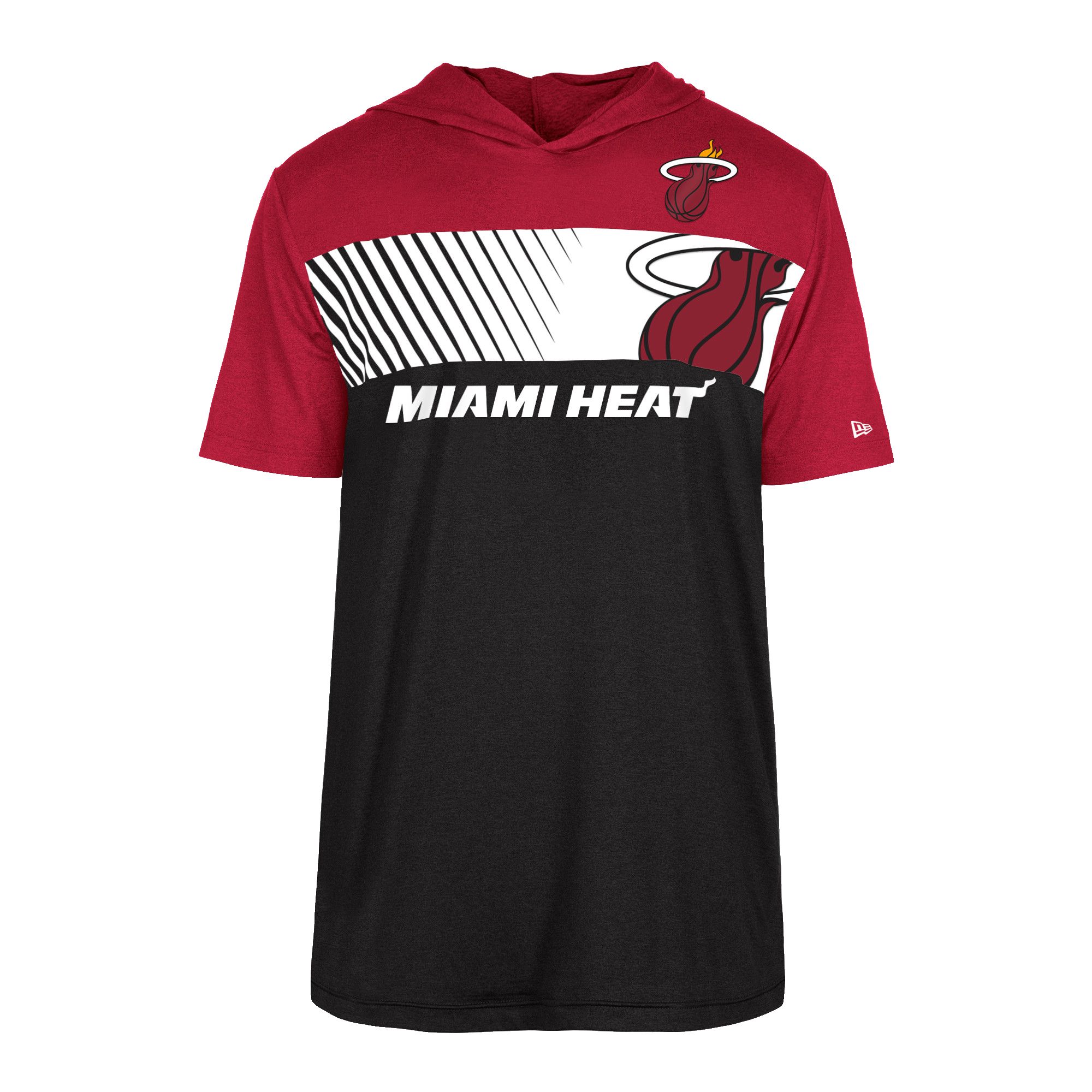 New Era Miami HEAT Red Hoodie Tee sold by Miami Heat Store
