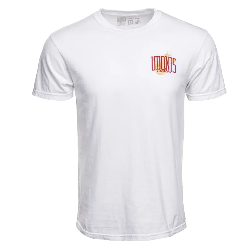 Court Culture UD 40 White Unisex Tee sold by Miami Heat Store
