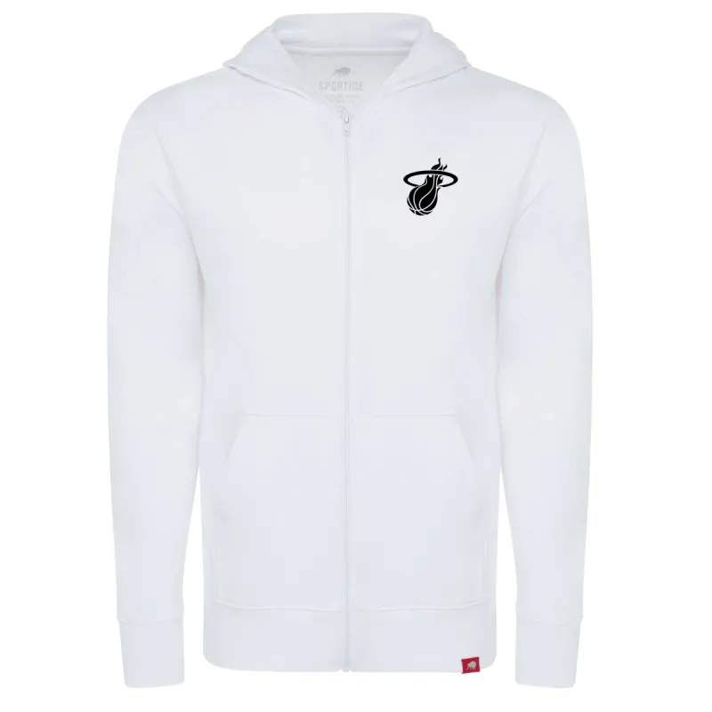 Sportiqe Miami HEAT Mashup White Hoodie sold by Miami Heat Store
