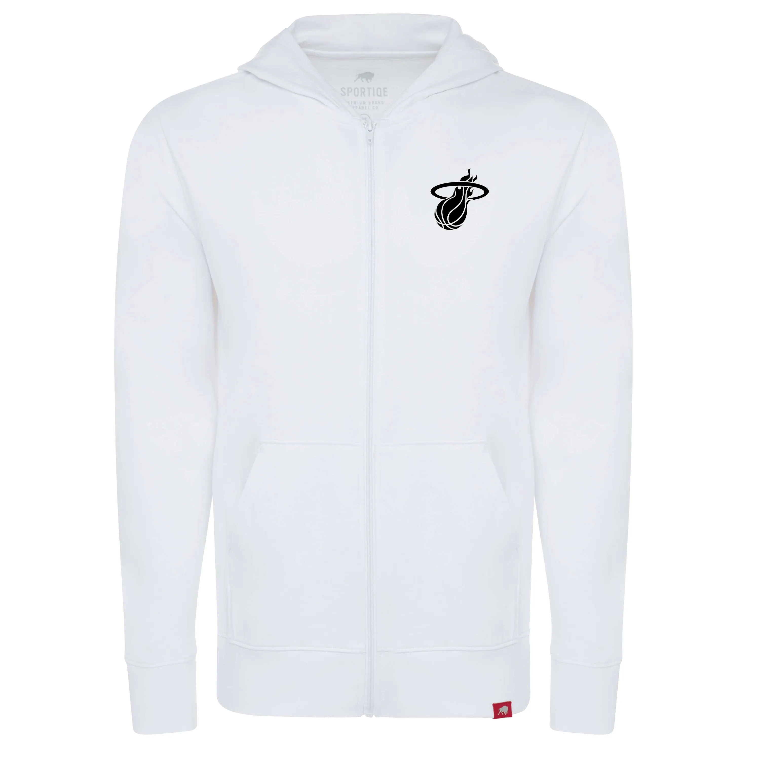 Sportiqe Miami HEAT Mashup White Hoodie sold by Miami Heat Store
