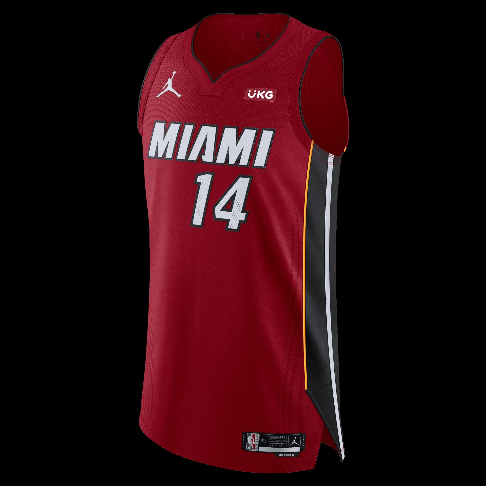 Tyler Herro Nike Jordan Brand Statement Red Authentic Jersey sold by Miami Heat Store