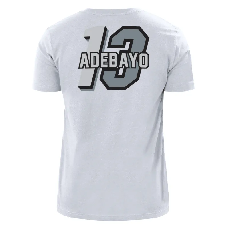 Bam Adebayo New Era Miami HEAT Mashup Name & Number White Tee sold by Miami Heat Store