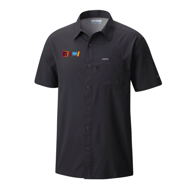 Columbia Miami HEAT Mashup Slack Tide Wordmark Shirt sold by Miami Heat Store
