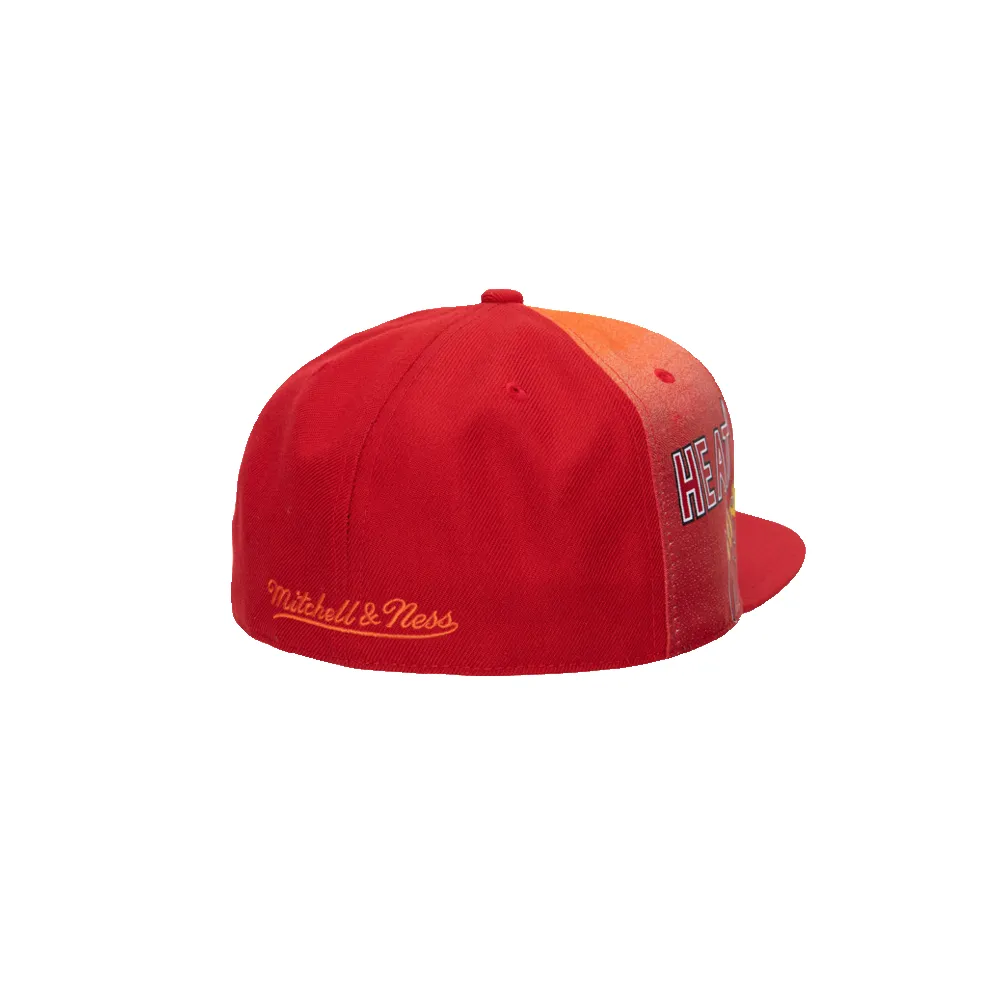 Mitchell and Ness Miami HEAT Tapestry Fitted sold by Miami Heat Store product image thumbnail 2
