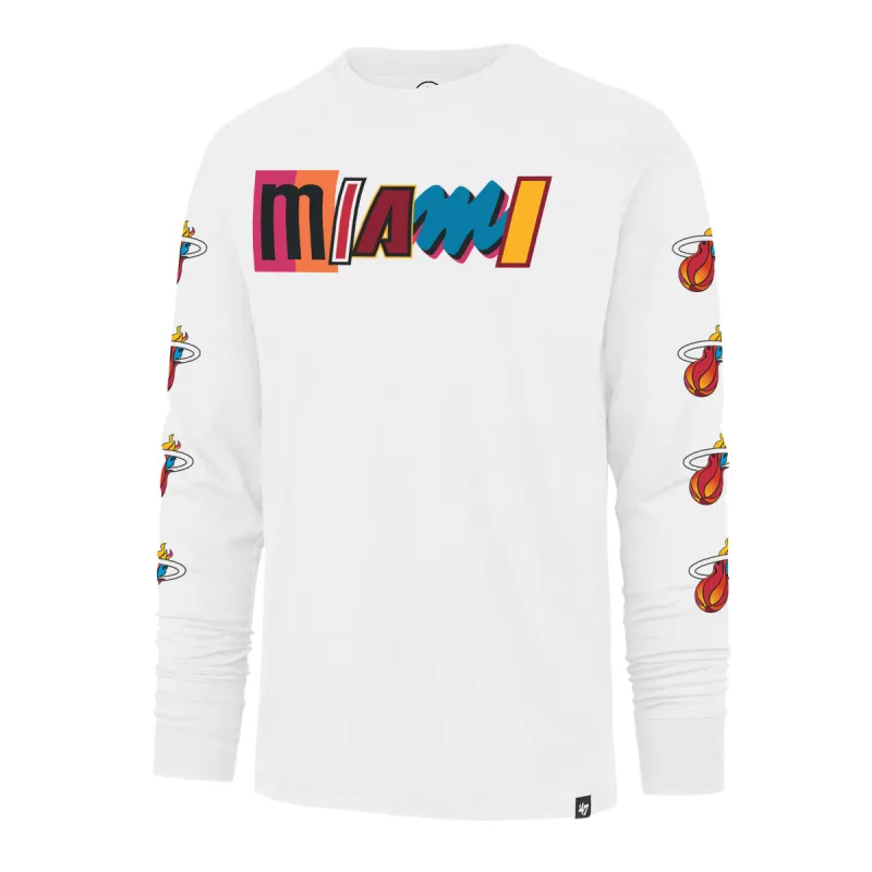 '47 Brand Miami Mashup Vol. 2 Longsleeve Tee sold by Miami Heat Store