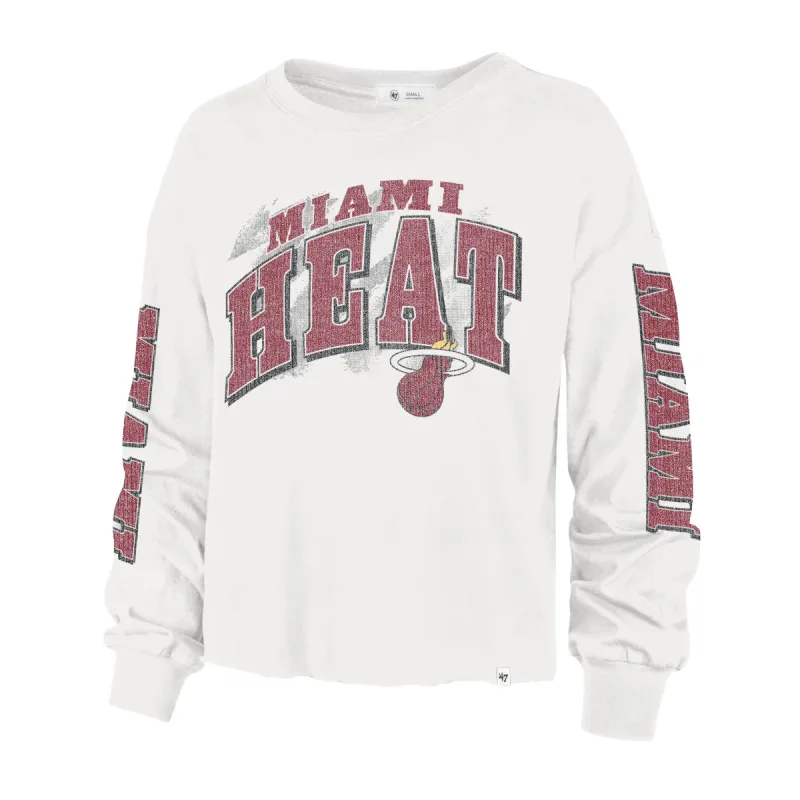 '47 Brand Miami HEAT Brushback Women's Long Sleeve Tee sold by Miami Heat Store