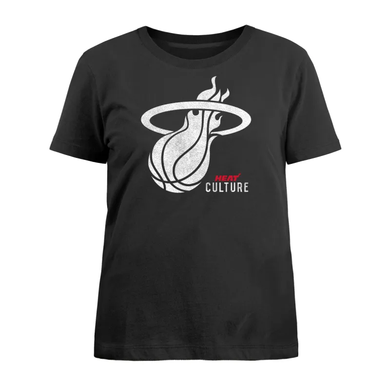 New Era HEAT Culture Logo Women's Tee sold by Miami Heat Store