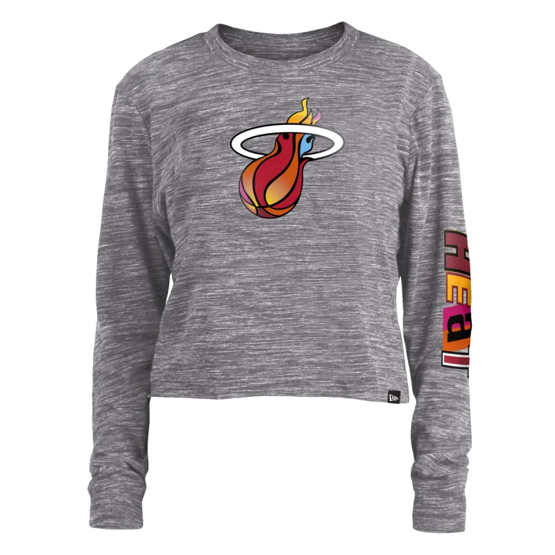 New Era Miami Mashup Vol. 2 Women's Longsleeve Crop sold by Miami Heat Store