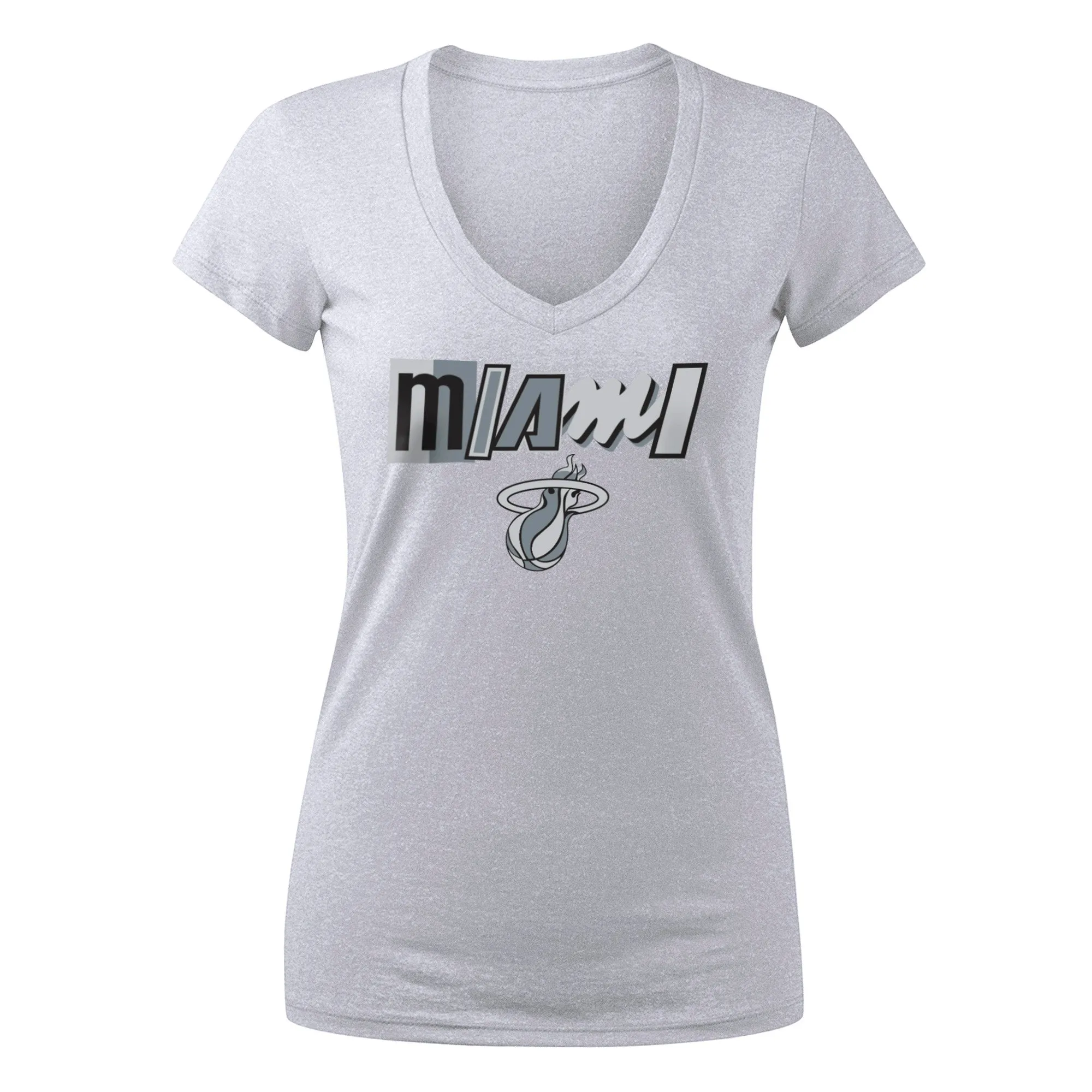 Tyler Herro New Era Miami HEAT Mashup Name & Number Women's White Tee sold by Miami Heat Store product image thumbnail 2