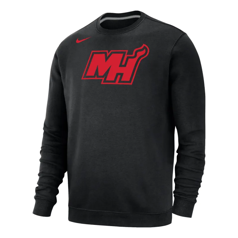 Nike HEAT Culture Fleece Crewneck sold by Miami Heat Store