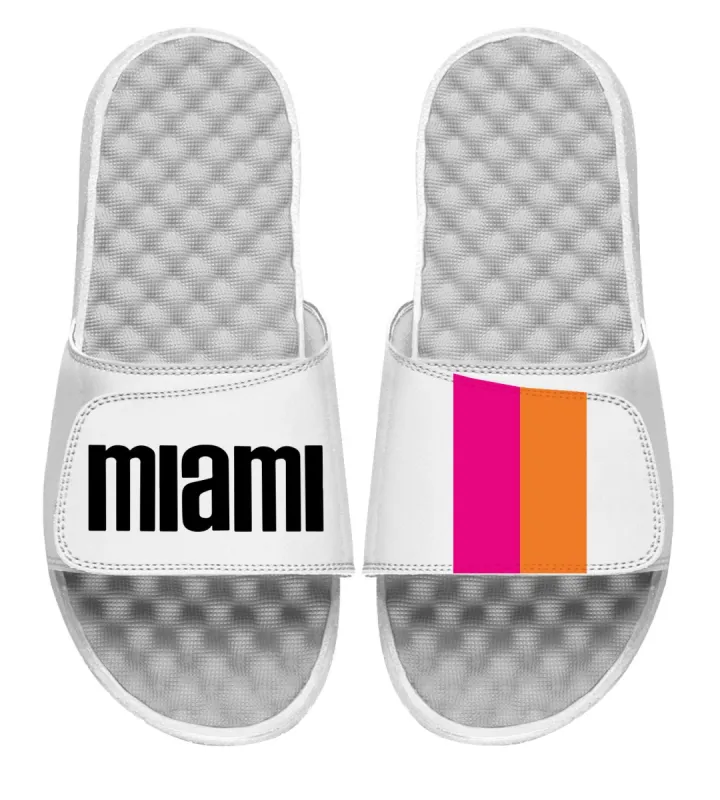 Islide Miami Floridians White Sandals sold by Miami Heat Store