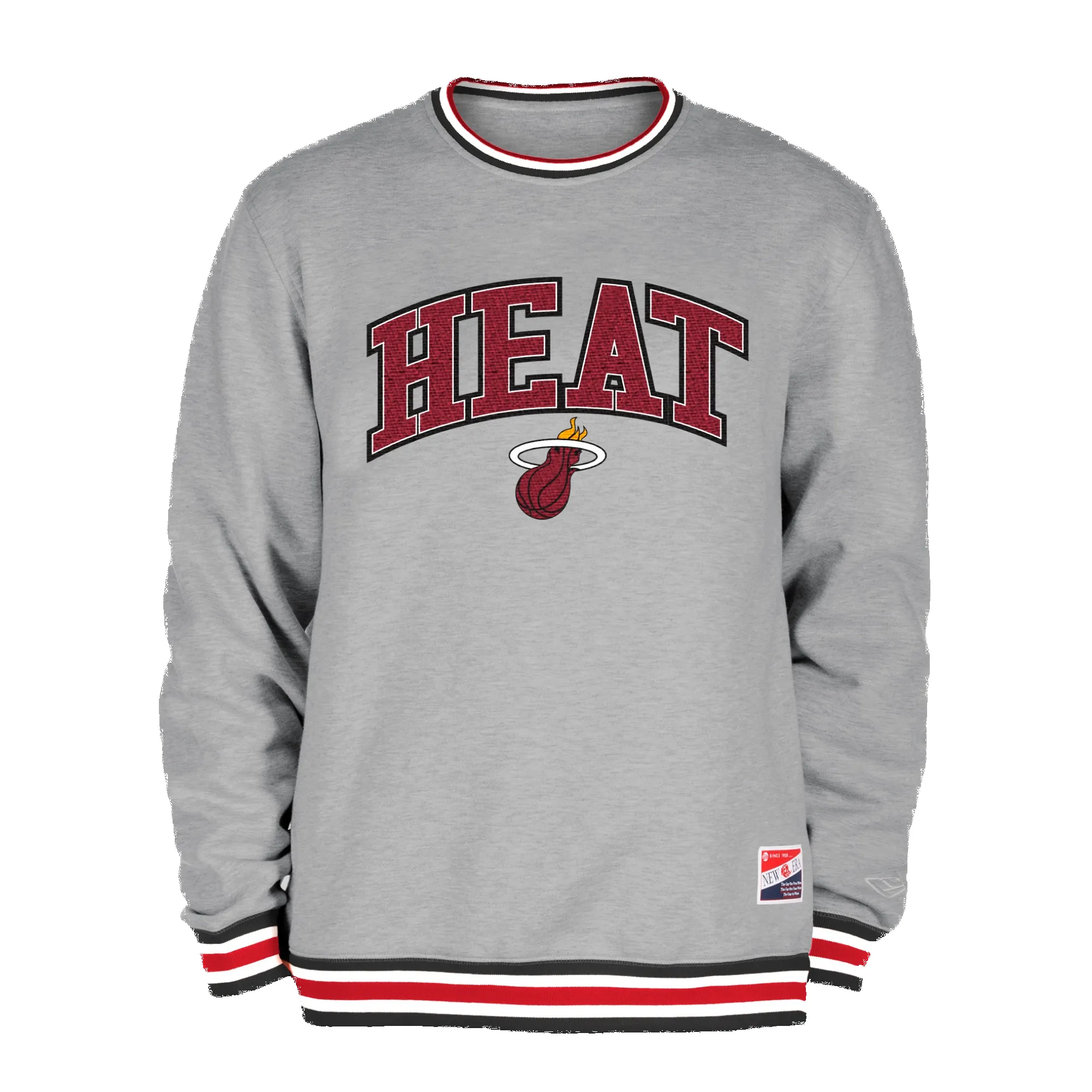 New Era Miami HEAT Grey Crewneck Sweater sold by Miami Heat Store