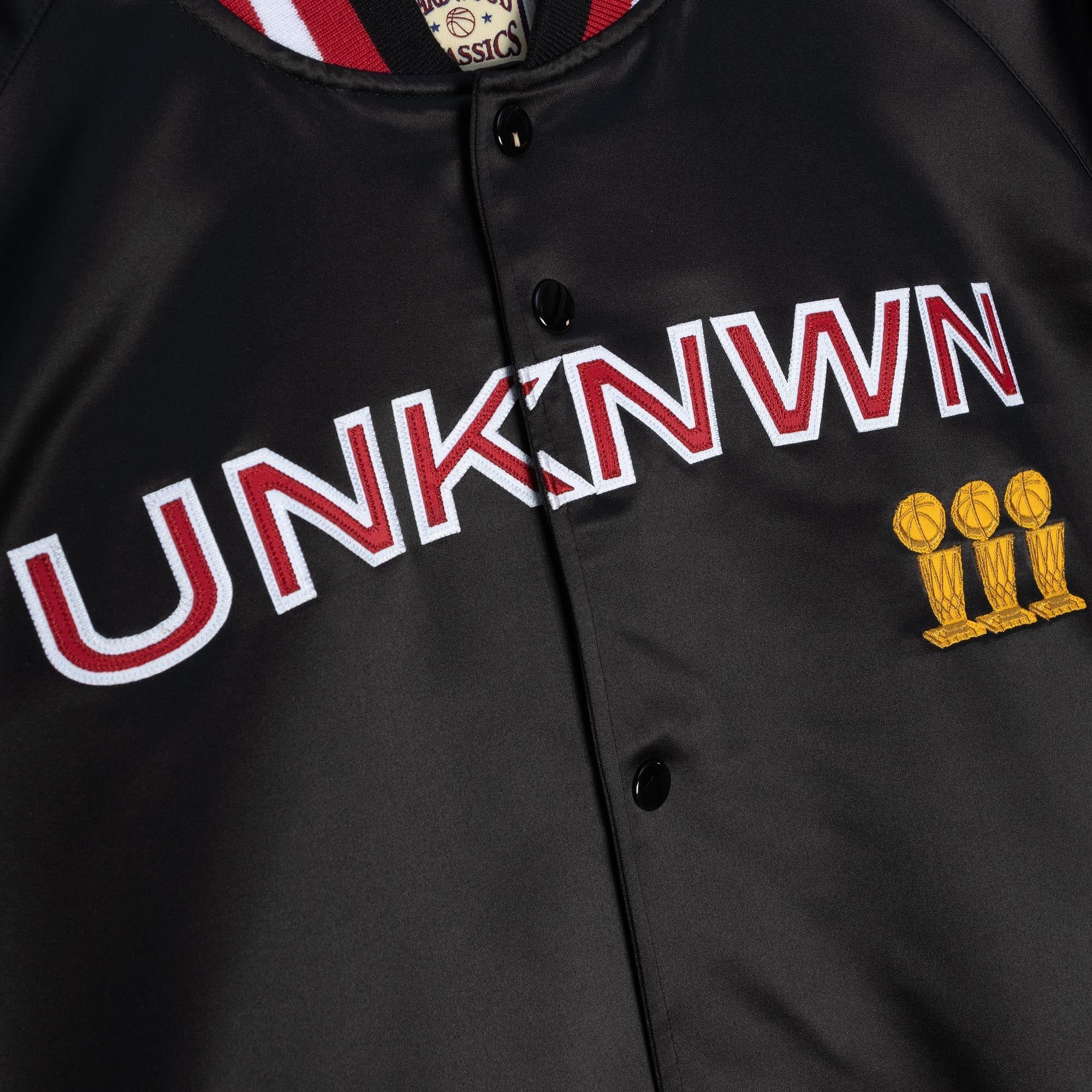 UNKNWN X Mitchell and Ness X Miami HEAT My Towns Satin Jacket sold by Miami Heat Store product image thumbnail 5