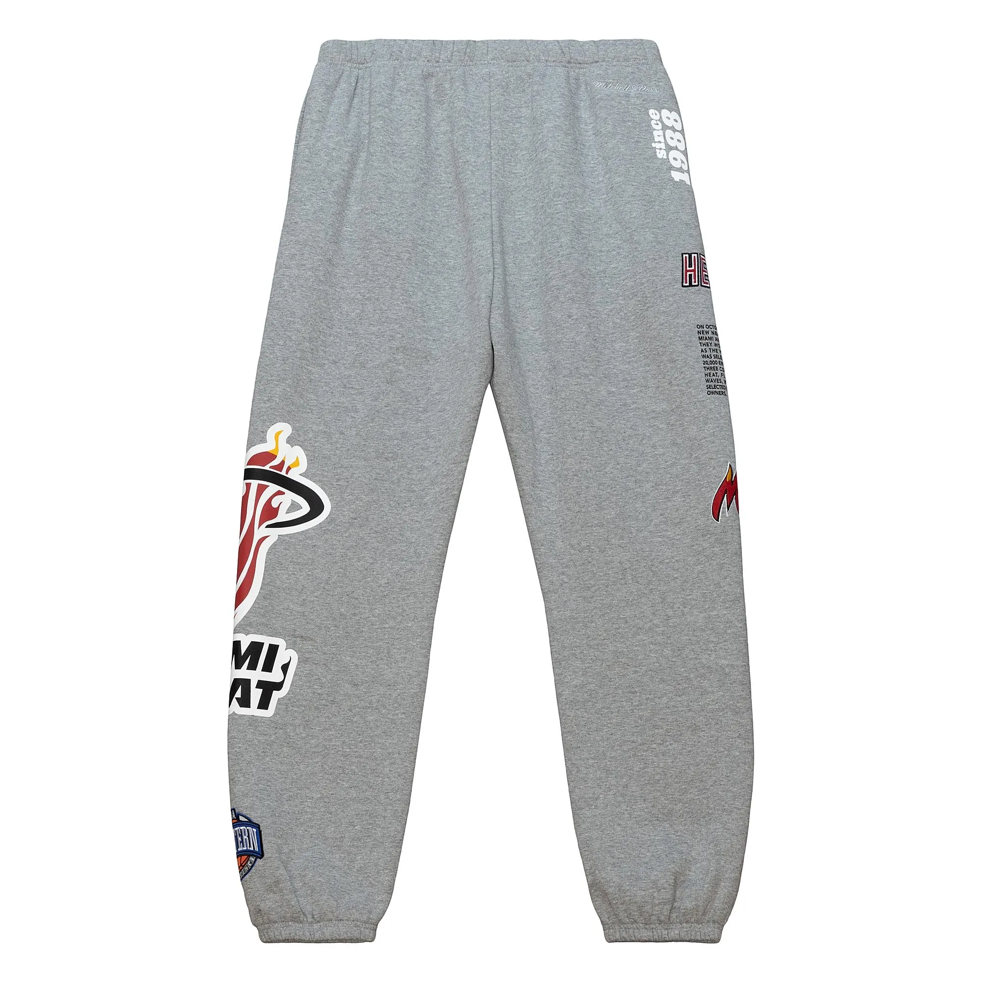 Mitchell and Ness Miami HEAT Origins Fleece Pants sold by Miami Heat Store product image thumbnail 2