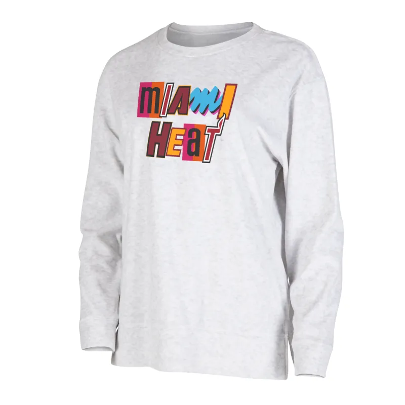 Concepts Sport Miami Mashup Vol. 2 Women's Crewneck sold by Miami Heat Store