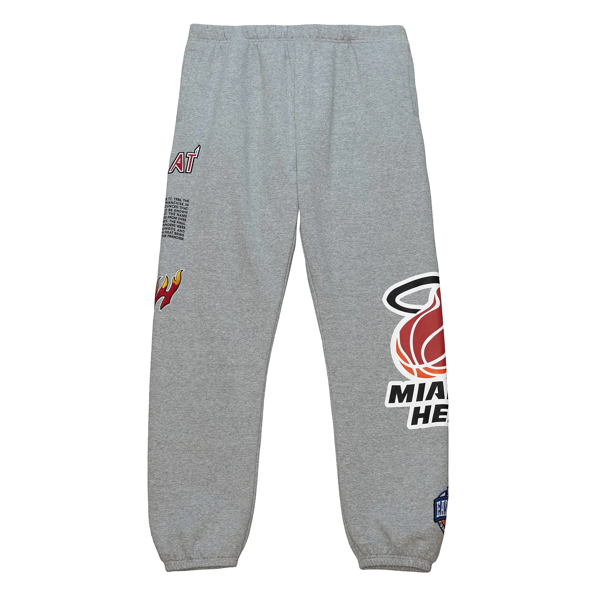 Mitchell and Ness Miami HEAT Origins Fleece Pants sold by Miami Heat Store