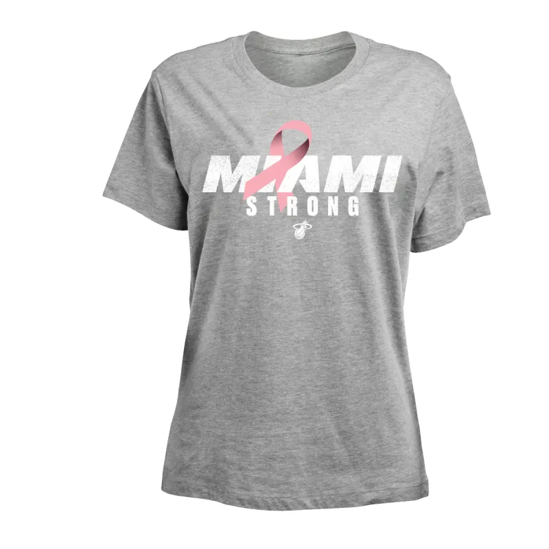 Court Culture Miami Strong Women's Grey Tee sold by Miami Heat Store
