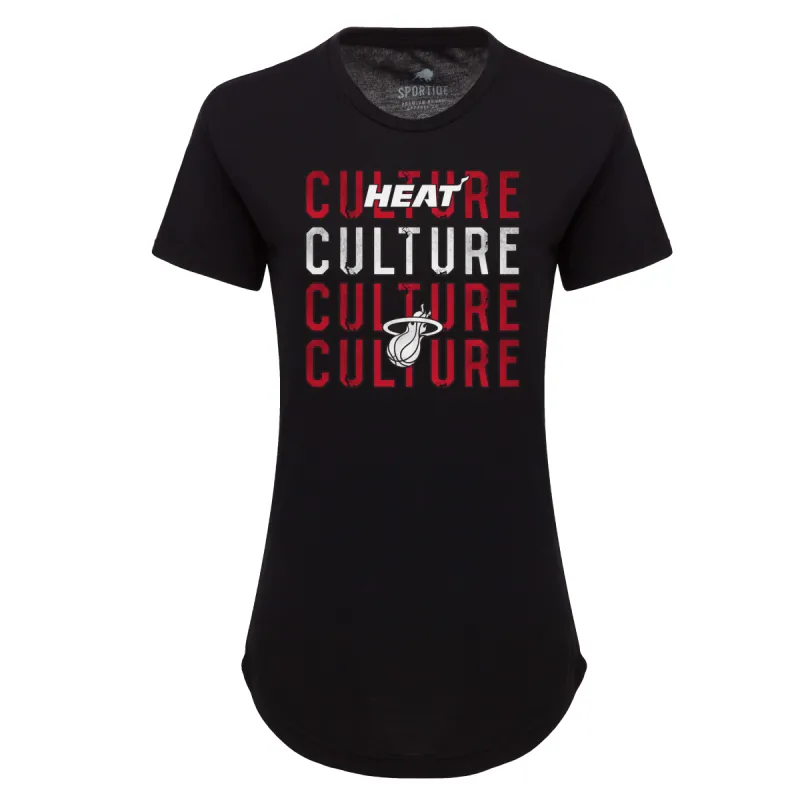 Sportiqe HEAT Culture Women's Tee sold by Miami Heat Store