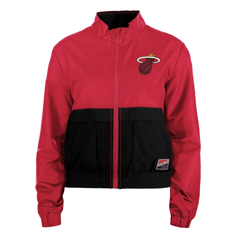 New Era Miami HEAT Color Block Women's Windbreaker sold by Miami Heat Store