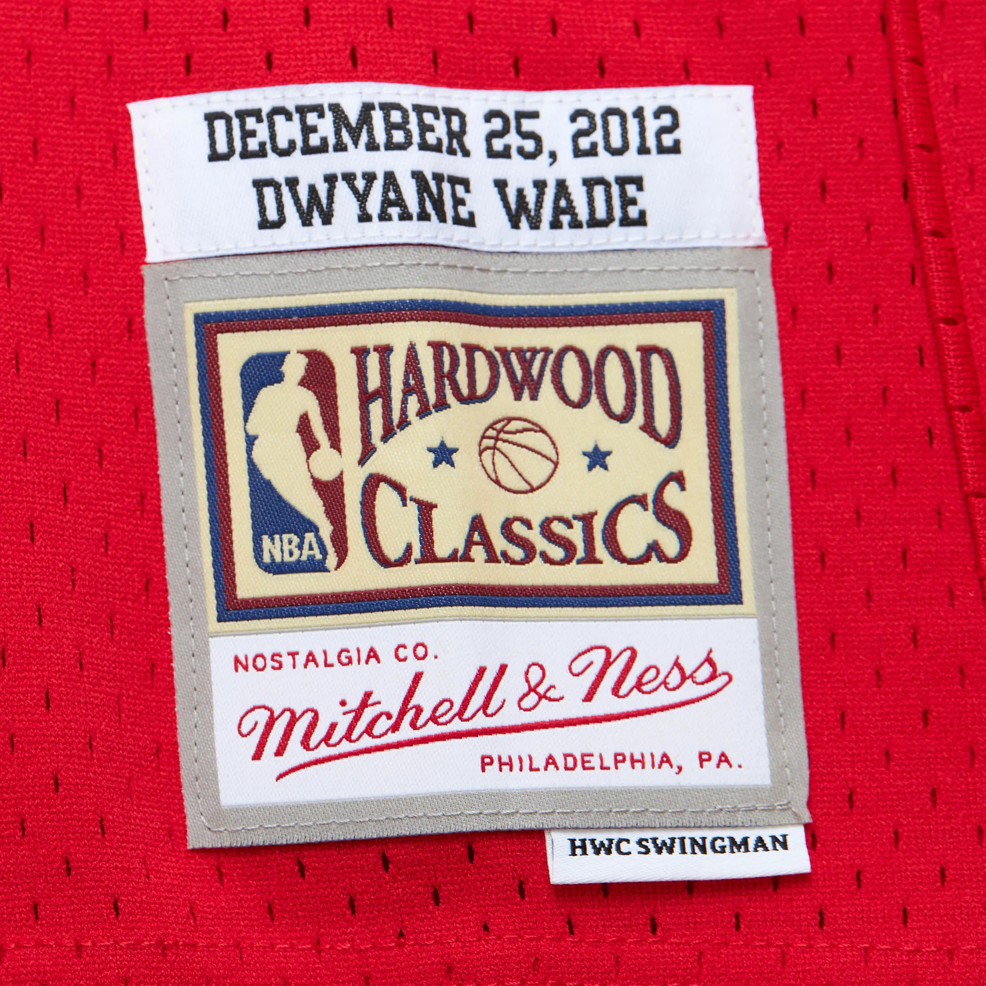 Dwyane Wade Mitchell & Ness 2012-13 Christmas Day Swingman Jersey sold by Miami Heat Store product image thumbnail 4