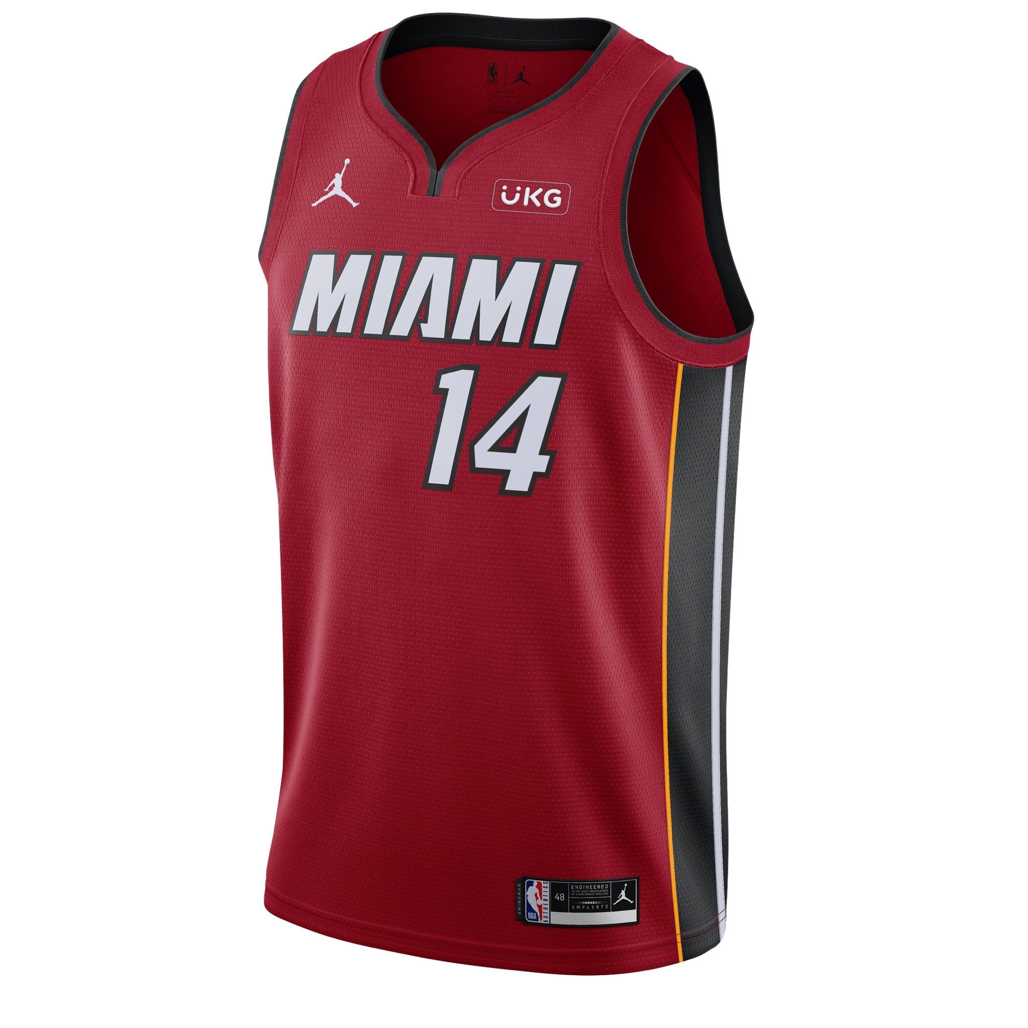Tyler Herro Nike Jordan Brand Statement Red Swingman Jersey sold by Miami Heat Store