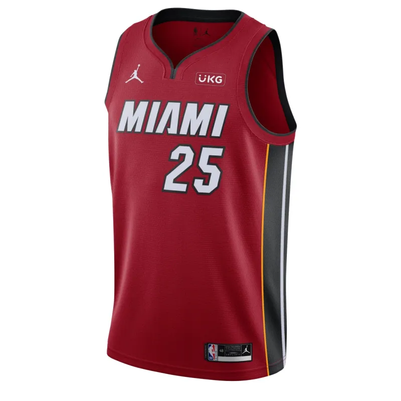 Kendrick Nunn Nike Jordan Brand Statement Red Swingman Jersey sold by Miami Heat Store