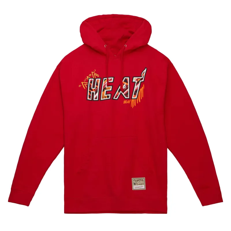 Mitchell & Ness Miami HEAT Game Day Pattern Hoodie sold by Miami Heat Store