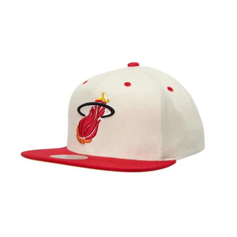 Mitchell & Ness Miami HEAT 2-Tone Sail Snapback sold by Miami Heat Store