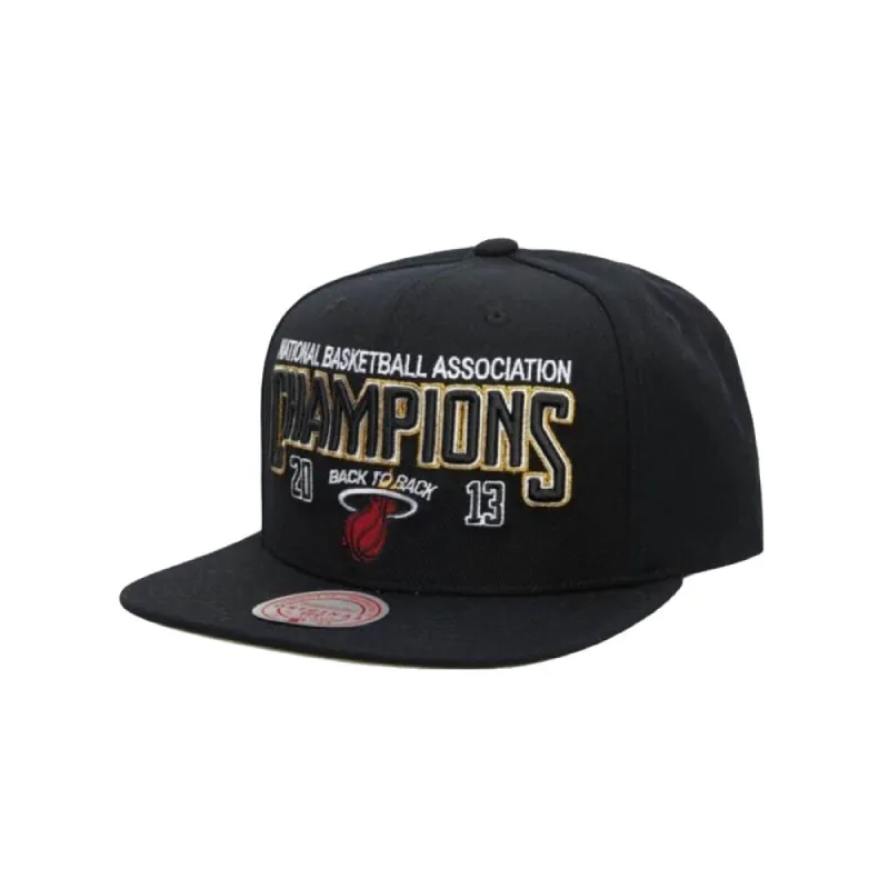 Mitchell & Ness Miami HEAT 2013 Champion Snapback sold by Miami Heat Store