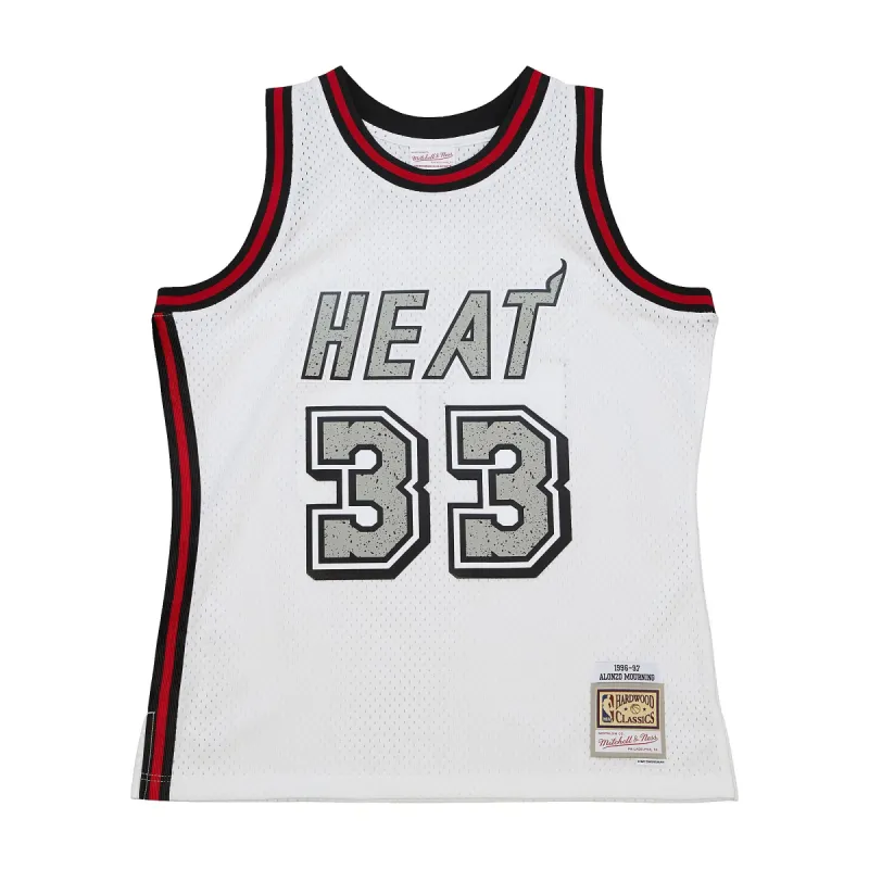 Alonzo Mourning Mitchell & Ness Miami HEAT Cement Swingman Jersey sold by Miami Heat Store