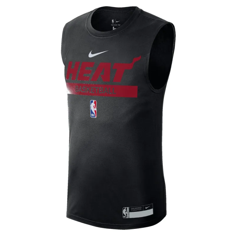 Nike 2022-23 On-Court Black Practice Sleeveless Tee sold by Miami Heat Store