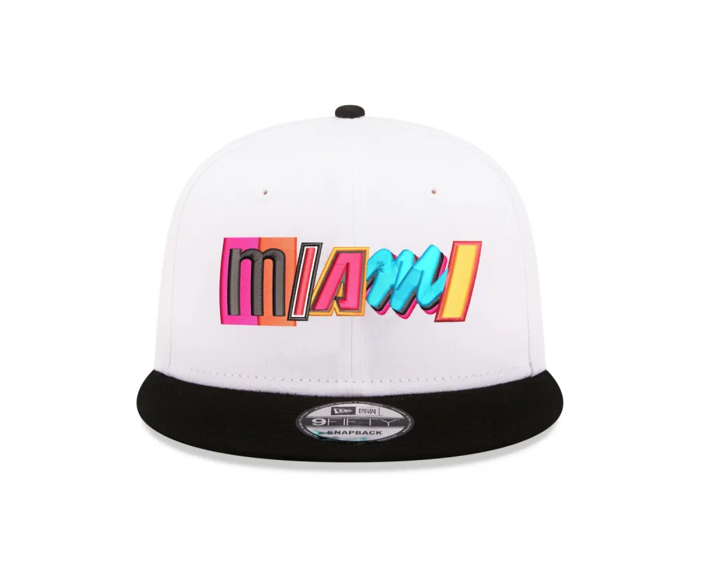 New Era Miami HEAT Mashup White Snapback sold by Miami Heat Store